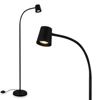 Briloner Stehleuchte, Mit FußSchalter, Flexibler Lampenkopf, Stehlampe, 127,5 Cm