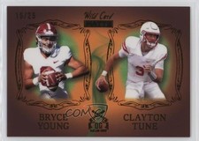 2023 Wild Card MATTE Green Flames /25 Bryce Young Clayton Tune Rookie RC 2b2. rookie card picture