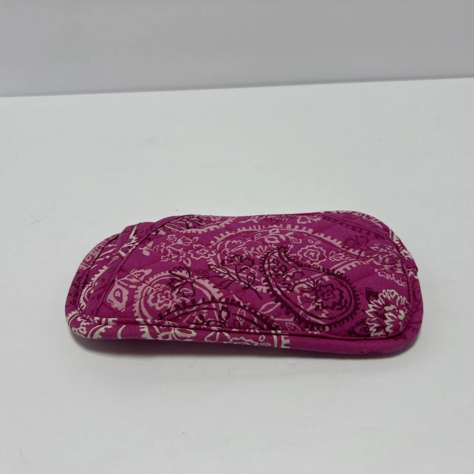 Estuche para gafas Vera Bradley rosa floral cachemira tela acolchada para mujer Foto 4 de 4