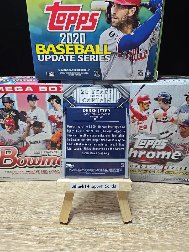 2020 Topps Update Series Derek Jeter 20 Years of The Captain #YOC-11 - Image 2 of 2