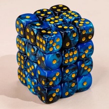 NEW Dice Cube Set of 36 D6 12mm - MidNight Blue