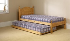NEW Orlando Single Honey SOLID PINE Bed Plus Trundle FREE LOCAL DELIVERY 