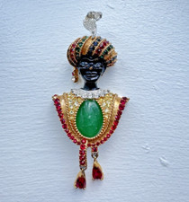 Vintage Marcel Boucher Blackamoor Prince Pin Brooch Signed and Numbered