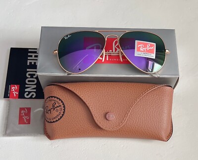 Ray-Ban RayBan RB3025 Women Aviator Sunglasses Mirror Flash Lens 58mm  