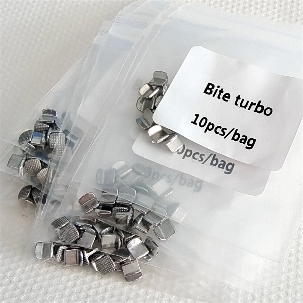 20Pcs Dental Orthodontic MIM Bite Turbos – Bondable Tongue Tamers Monoblock Hinge
