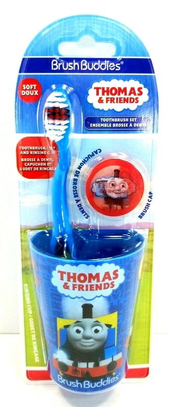 Thomas and Friends Soft Toothbrush and Cup Set - Fun For Kids Brush Teeth SALE