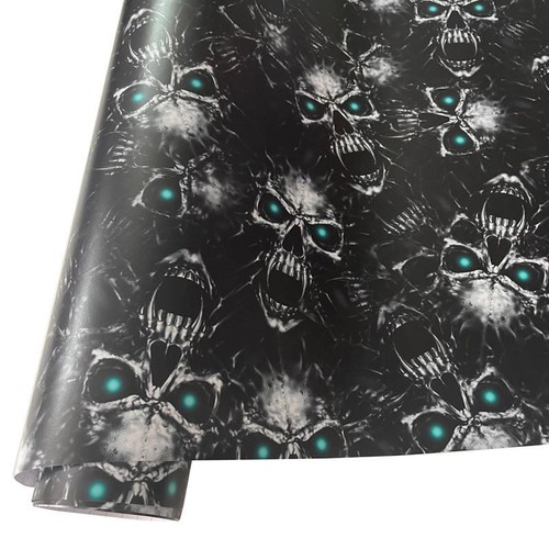 Sticker Bomb Vinyl Wrap Adhesive Skull Cartoon 30cm Print Bike Car Wrapping Film - Bild 30 von 32