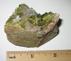 RARE 2" NATURAL EPIDOTE & QUARTZ CRYSTAL CLUSTER ON MATRIX MOROCCO 100.3g *A (GG — photo 4