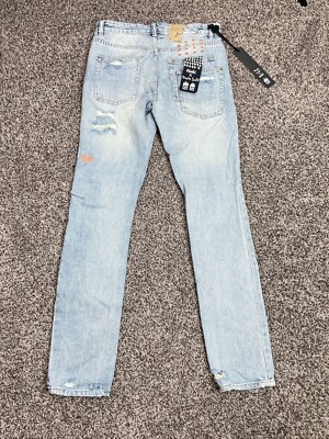 Travis Scott × Ksubi Travis Scott Ksubi Mens Blue Jeans X Stitched Up Chitch Skinny