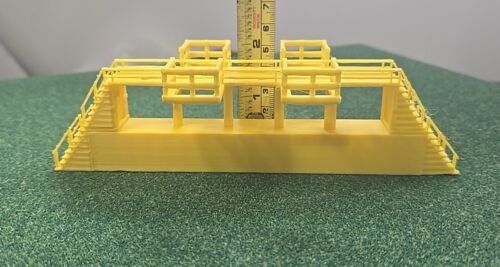 N Scale 1/160 Refueling Platform / Bulk Liquid Loading Platform YELLOW FREE SHIP - Picture 4 of 5