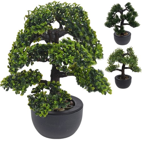 Künstlicher Bonsai Baum Kunstpflanze im Topf Tisch Pflanze Deko
