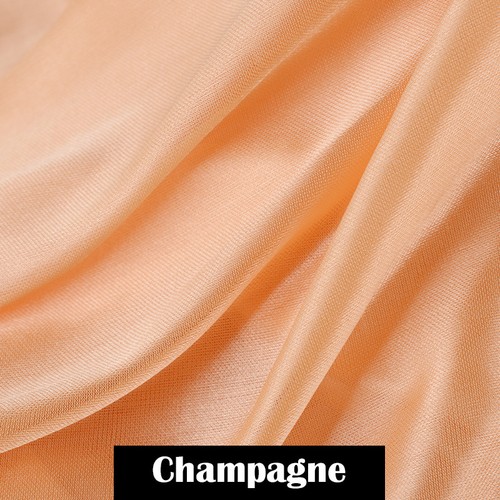 Satin Wet Look Fabric Plain Dress Material Polyester Home Adorn Wedding Curtain - Picture 8 of 21