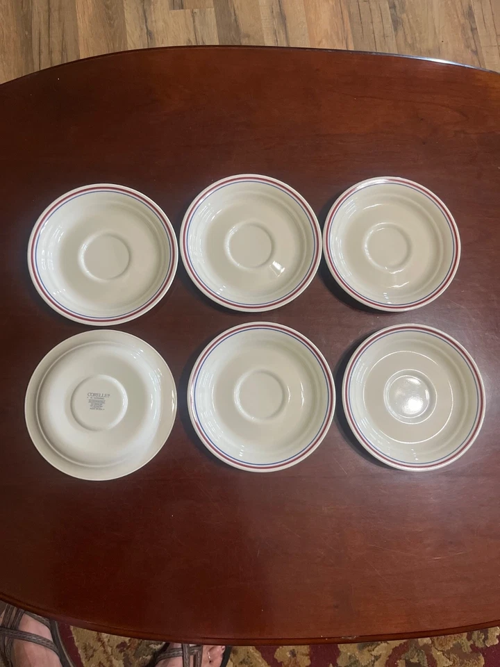 "Juego de 6 platos sándwich vintage de platillos Corelle ABUNDANCE de 6 piezas de 6,25""" Foto 3 de 3