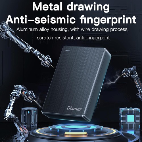 Dismar Portable 1TB External Hard Drive HDD-USB 3.0 2.5'' for PC, Mac, Laptop - Picture 5 of 6
