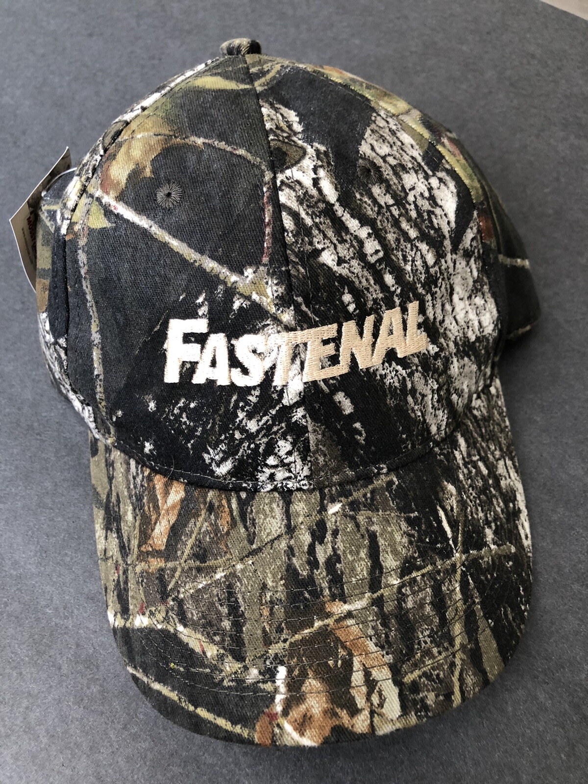 Fastenal Mens Hat Camouflage Mossy Oak Baseball Cap Fastening Mossy Oak