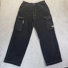 Y2K Vintage MAC GEAR 34 x 32 Men's Cargo Rave Skater Goth Emo Baggy Wide Pants