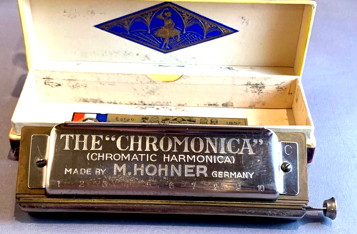 Chromonica #260 Pre-WWII Chromatic Harmonica Key of C by M