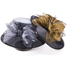 Noble Womens Dress Hats Wide Brim Church Wedding Kentucky Derby Floral A045