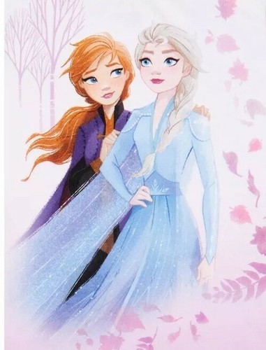 Frozen II Girl's 2 piece Flannel Pajama Set Sleepwear Elsa/Anna Purple Size 6/6x - Picture 4 of 4
