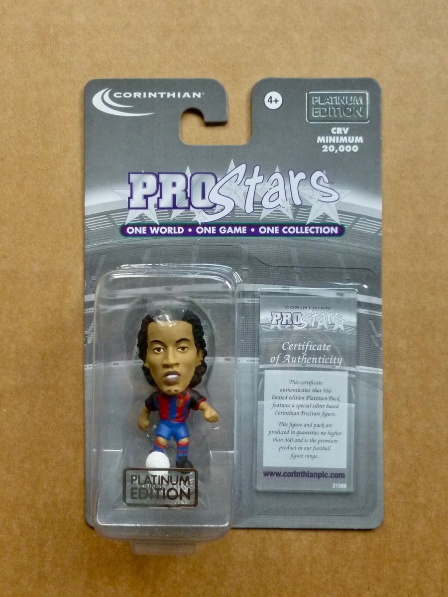 288★サッカー★ronaldinho★prostars★フィギュア Corinthian Prostars - RONALDINHO - FC Barcelona - Platinum