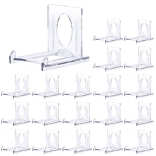 20Pcs Mini Clear Adjustable Acrylic Easel Display Stand Holder For Trading Card