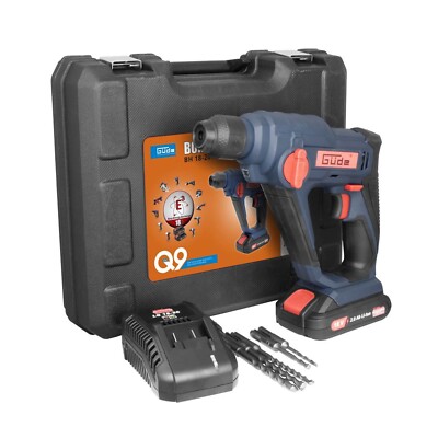Güde Q9 Bohrhammer 18V Bohrmaschine BH 18-201-30K im Koffer + 5-tlg. Bohrer Set