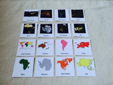 Montessori 7 Continents 5 Parts Cards