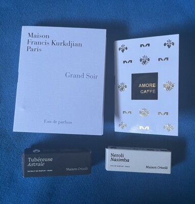 MFK maison crivelli montale bundle grand soir  amore caffe neroli nasimba 