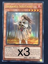 3X Yugioh Shiranui Solitaire MAMA-EN054 Ultra Rare 1st Edition NM