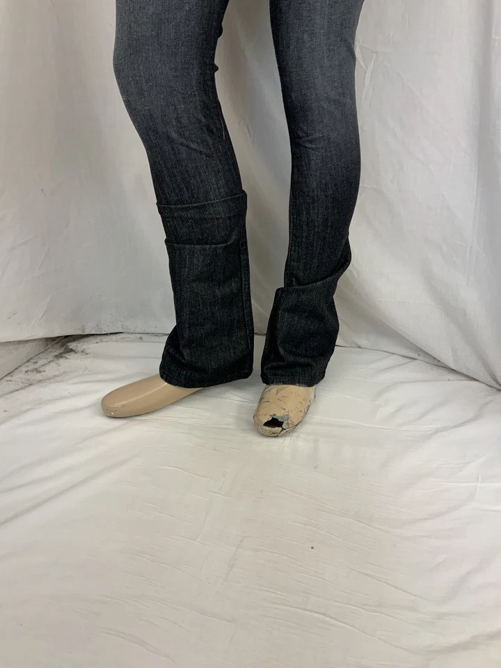 Jeans People’s Liberation tamanho 27 "Starburst" perna reta novo com etiquetas $242 YGI N1-428CG - Imagem 4 de 4