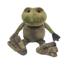 Jeepers Peepers Gund Green Frog Stuffed Plush  32062 Stuff Animal Prince Soft