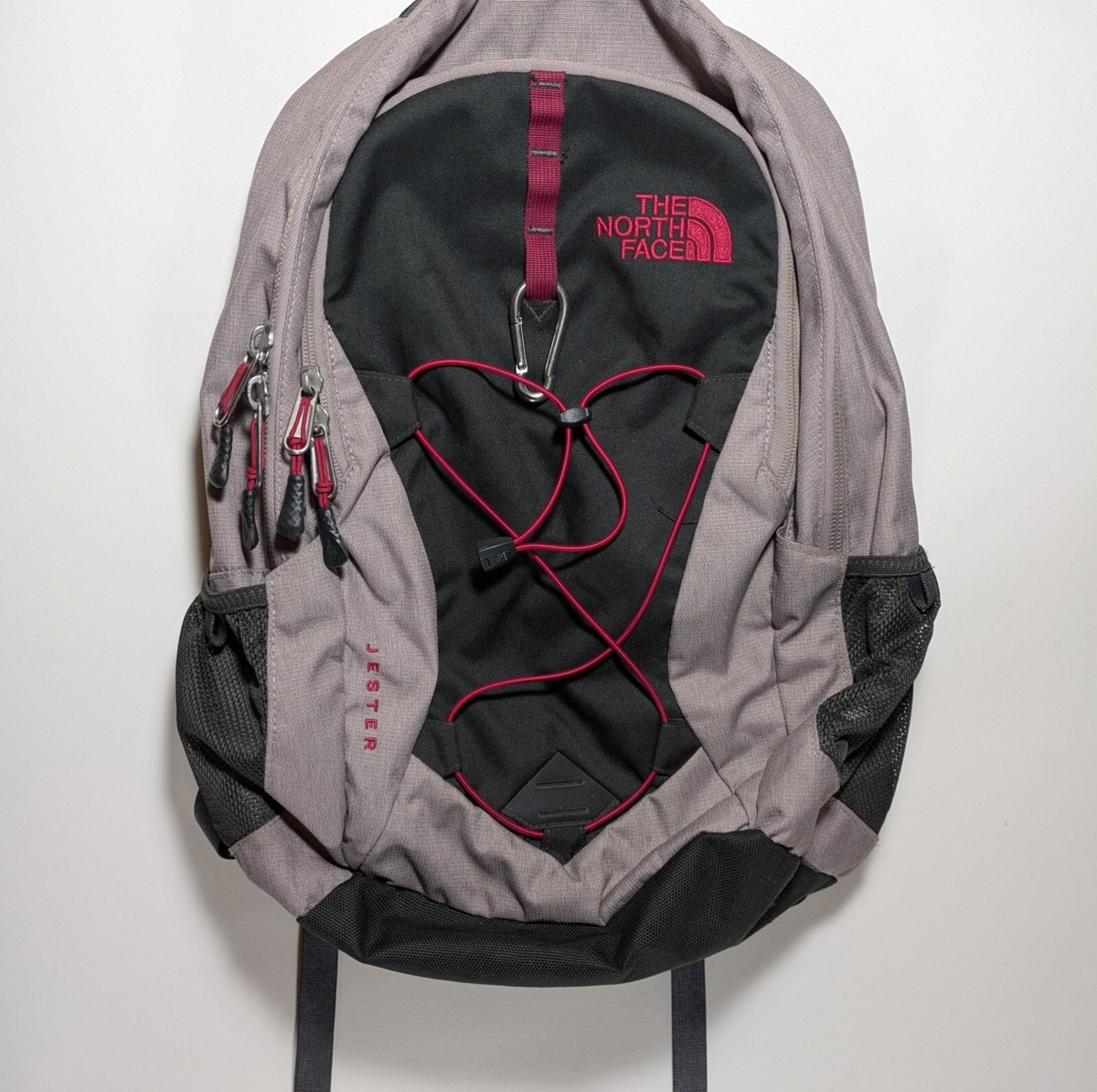north face backpack gym THE NORTH FACE Jester Commuter Laptop Gray Black Flexvent Backpack Gym Bag