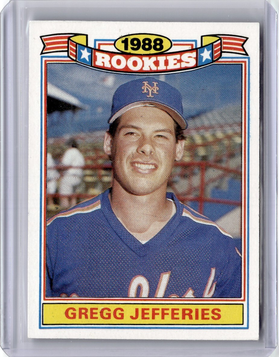 1989 Topps Rookies Gregg Jefferies Baseball Card New York Mets #13