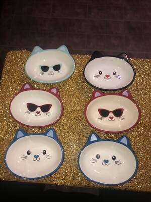 Smiling Cat Trinket/Jewelry/Soap Dish - Multiple Colors   - 5  x 3  - Mee-ow