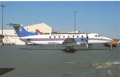 alte AK Colgan Airways Beechcraft 1900C Flugzeug ungelaufen Ansichtskarte G3728j