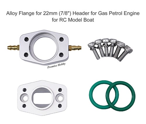 CNC Alloy Water Cool Flange for 23 - 26cc Zenoah Gas Marine Engine RC Model Boat - Picture 4 of 5