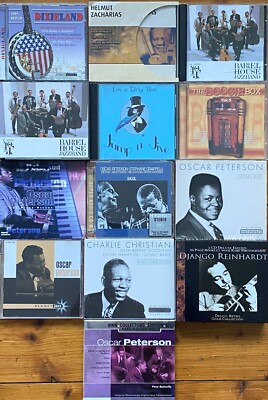 15 Musik CDs Verschiedene Jazz Dixieland Oscar Peterson  Django Reinhardt