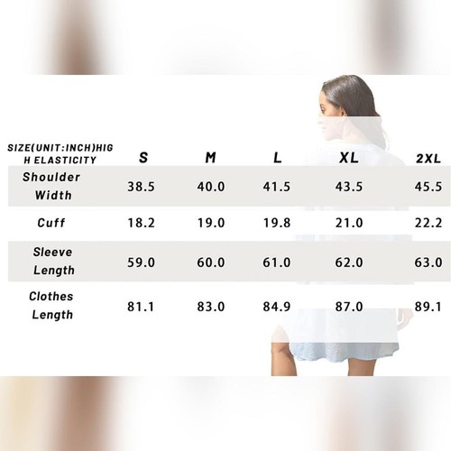 Swimwear Cover-Up Summer Beachwear Long Sleeve Button Down Dress Shirts - Picture 4 of 6