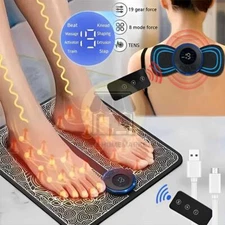 EMS Foot & Full Body Massager - Plantar Relief, Neuropathy, Better Circulation