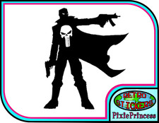 Marvel Punisher I Vinyl Sticker Car Tablet Console PS4 XBOX Window Wall Comic