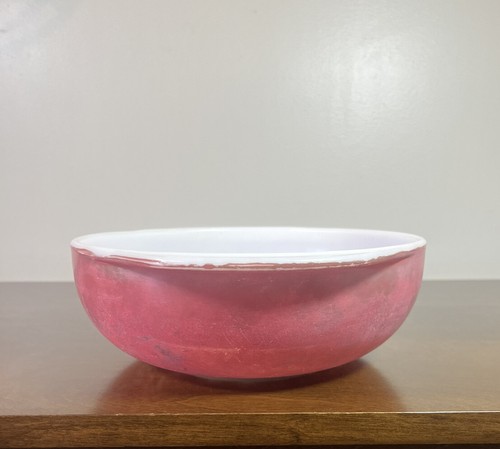 Vintage PYREX 2 Quart Pink Flamingo Round Casserole Dish #024 & Lid READ - Picture 5 of 18