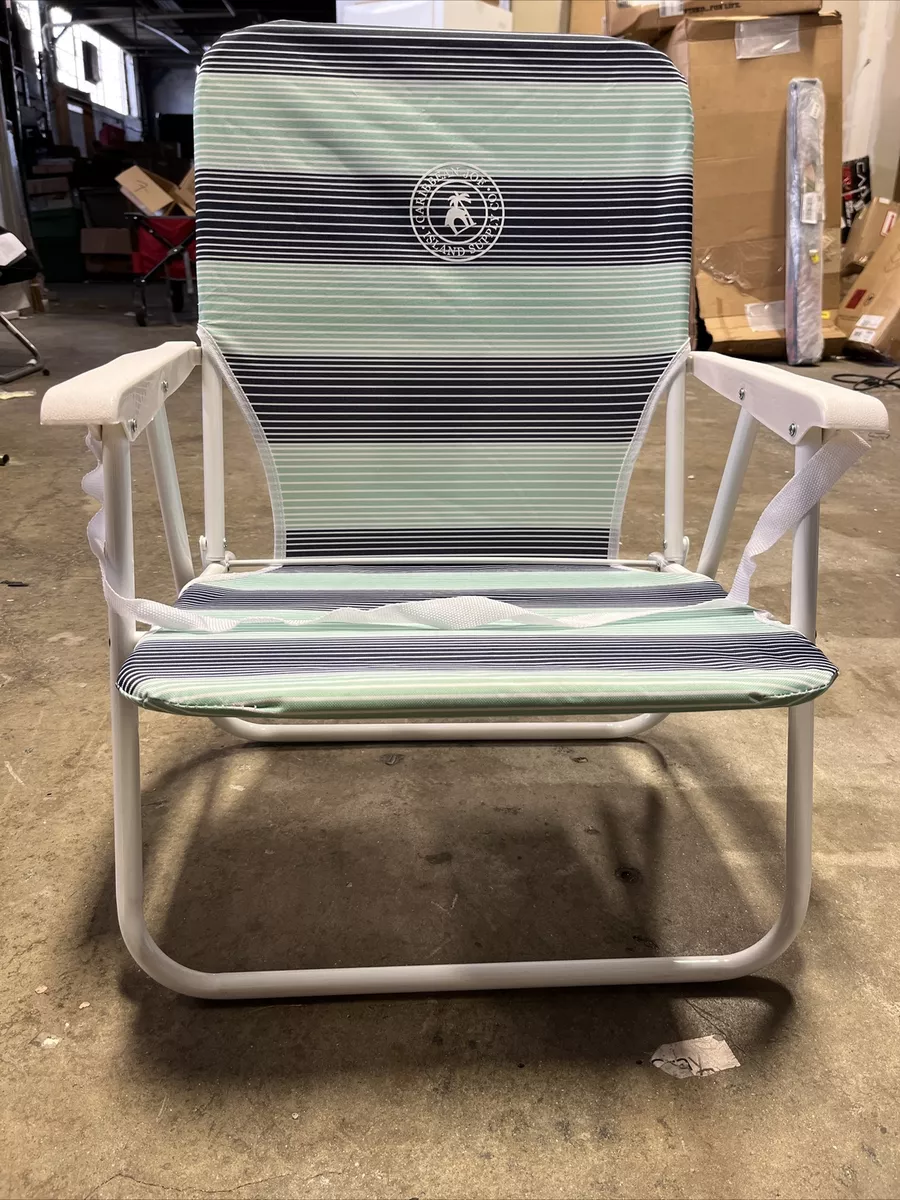 Caribbean Joe Folding Beach Chair 1 Position Lightweight and
