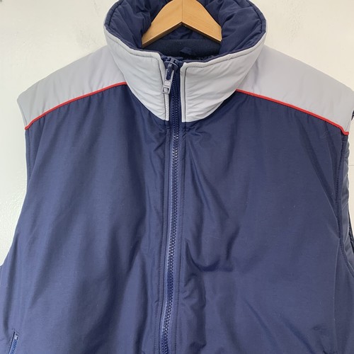 Sunice Quilted Vest Men Large Utility Blue Full Zip Waterproof Pockets Lined - Picture 2 of 12
