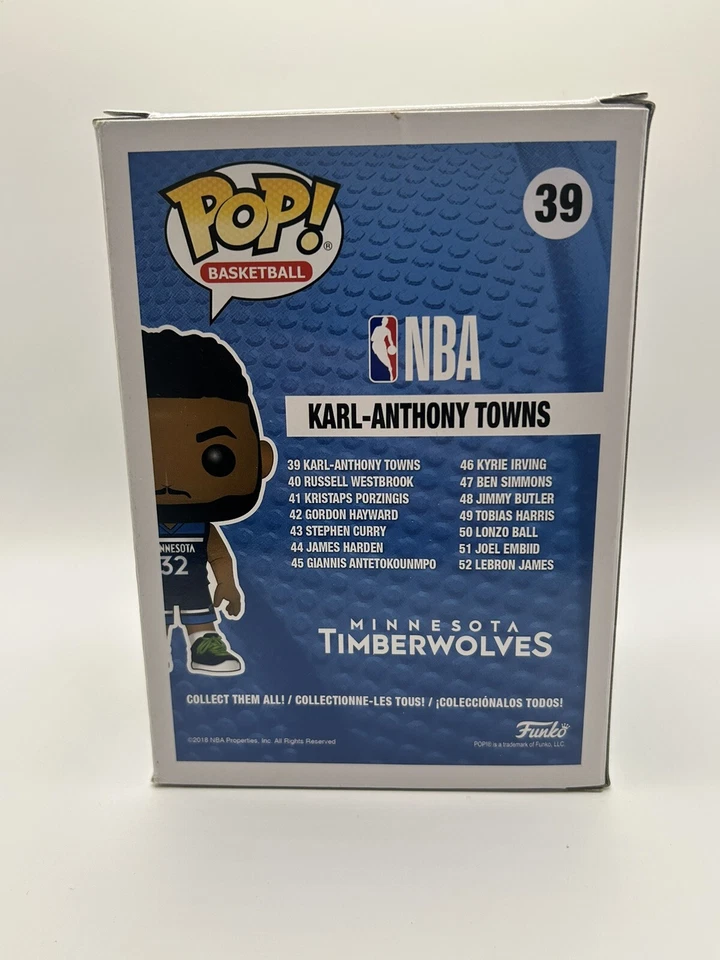 Karl Anthony Towns Autographed Signed Funko Pop PSA COA #39 NBA Timberwolves KAT - Image 4 of 4