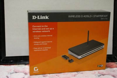 D Link Dkt 710 Wireless G Adsl2 Starter Kit Modem Key Usb Ebay