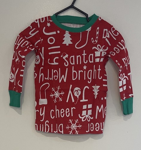 Carter’s Baby Girls Christmas Holiday Merry & Bright Long Sleeve PJs Red 12 M - Picture 3 of 6