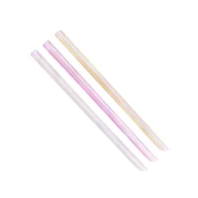 Karat 9'' Boba Straws (10mm) Unwrapped - Mixed Striped Colors - 1,600 ct, C9050s