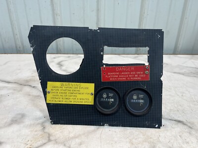 87 Sea Ray 270 Boat engine hour meters and dashboard panel