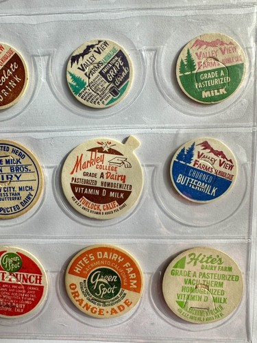 Vintage verschiedene Milchflaschenverschlüsse Posten 20 Stück - Bild 4 von 12