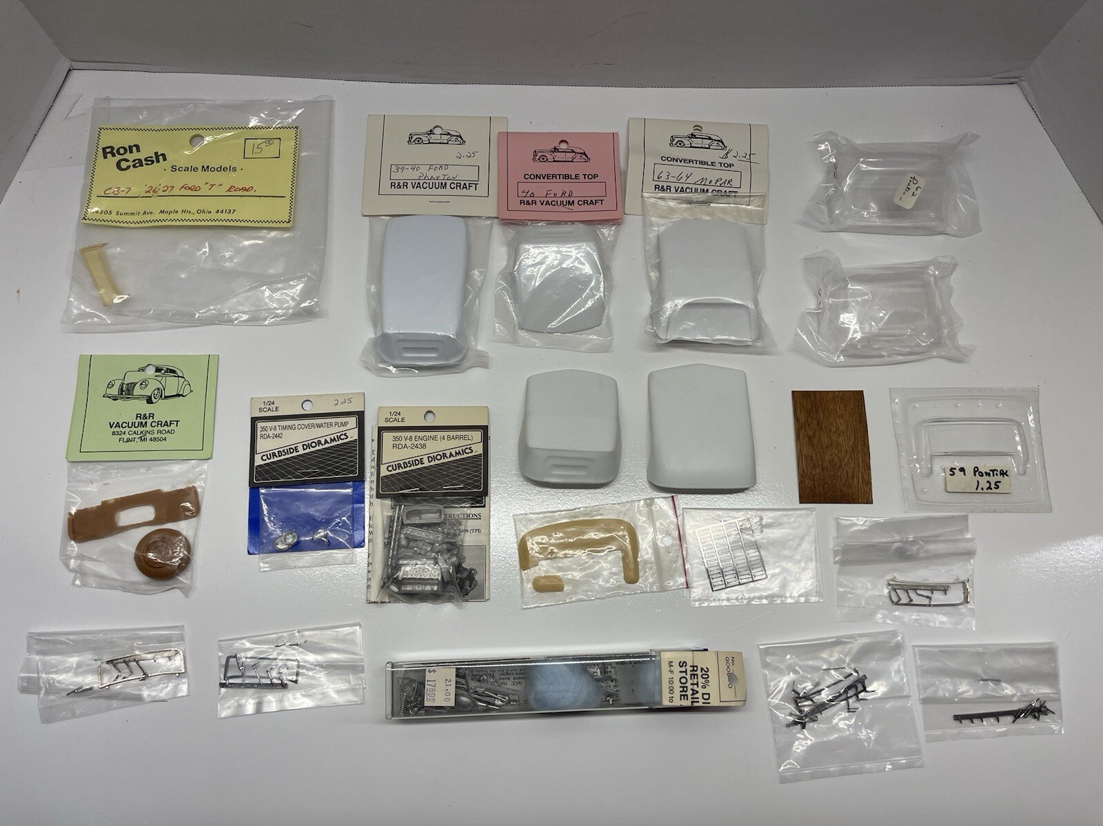 Model Car Detail Parts R&R Vacuum Craft, Resin 1/24 1/25 Scale 12 eBay